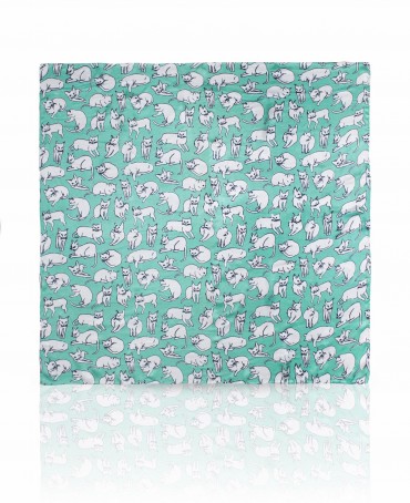 Платок Женский SS.KV-CATS/TURQU